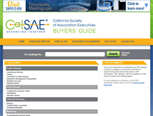 Tablet Screenshot of calsae.officialbuyersguide.net